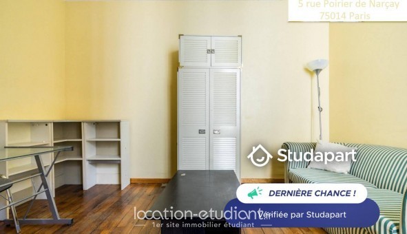 Logement tudiant T3 à Paris 14me arrondissement (75014)