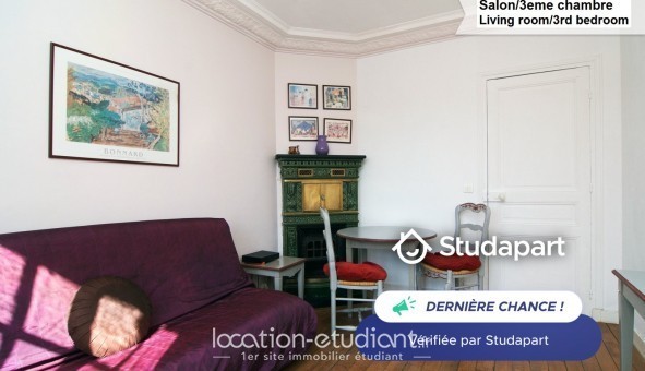 Logement tudiant T3 à Paris 15me arrondissement (75015)