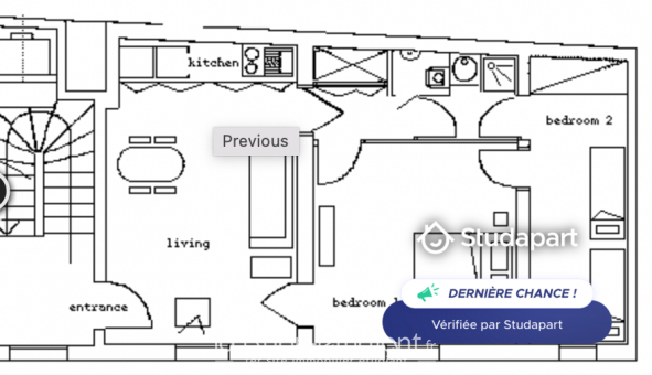 Logement tudiant T3 à Paris 16me arrondissement (75016)