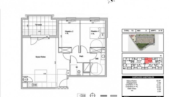 Logement tudiant T3 à Perpignan (66100)