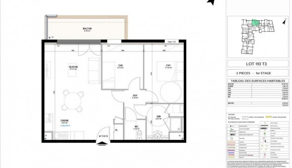 Logement tudiant T3 à Poitiers (86000)