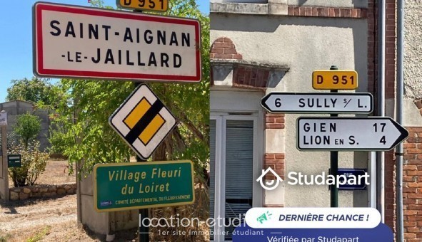 Logement tudiant T3 à Saint Aignan le Jaillard (45600)