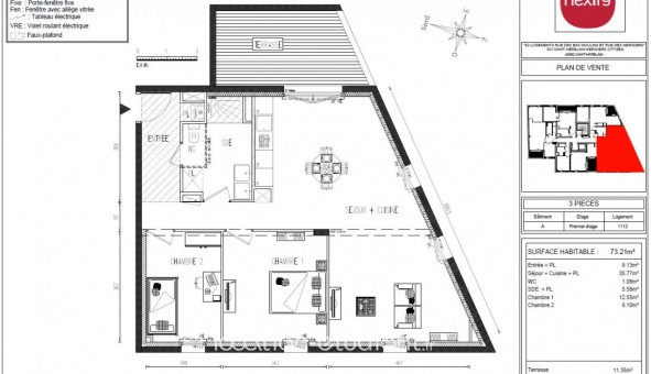 Logement tudiant T3 à Saint Herblain (44800)