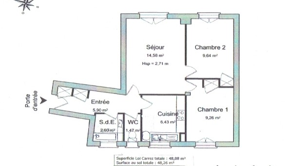 Logement tudiant T3 à Toulon (83200)