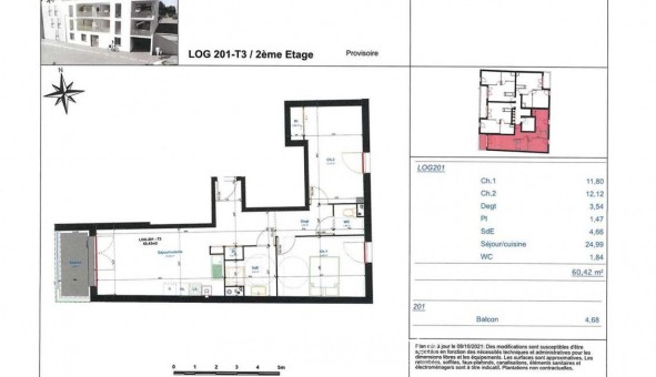 Logement tudiant T3 à Tours (37000)