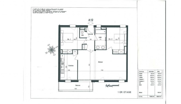 Logement tudiant T3 à Vannes (56000)