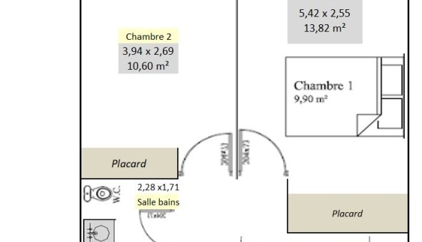 Logement tudiant T3 à Verneuil sur Seine (78480)