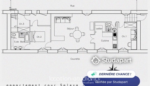 Logement tudiant T4 à Nice (06100)