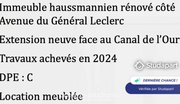 Logement tudiant T4 à Pantin (93500)