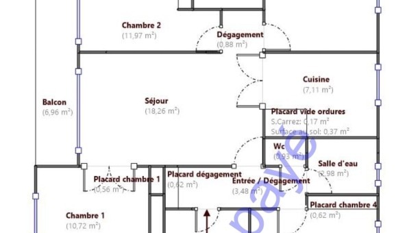 Logement tudiant T5 à Clichy sous Bois (93390)