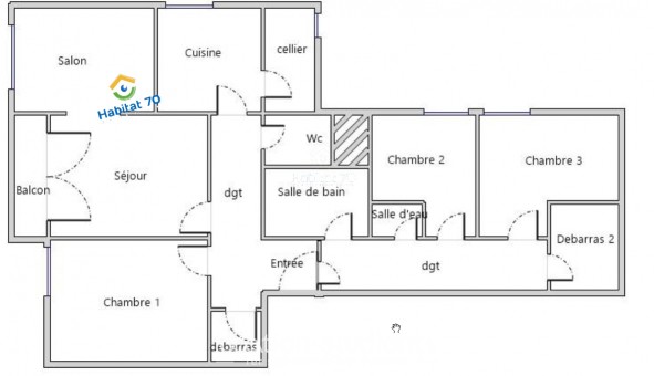 Logement tudiant Chambre à Plancher les Mines (70290)