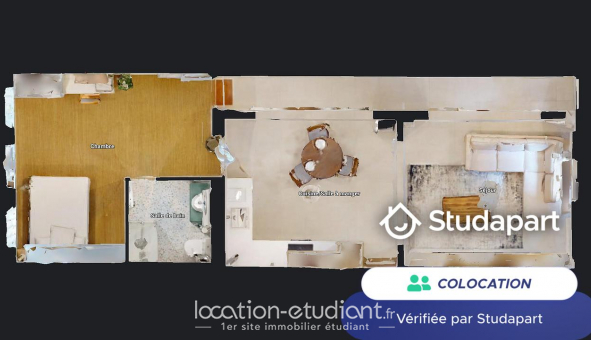 Colocation tudiante Studio à Aubervilliers (93300)