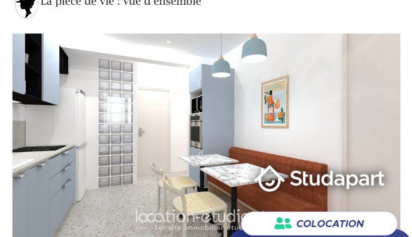 Colocation tudiante Chambre dans une colocation de 10m2