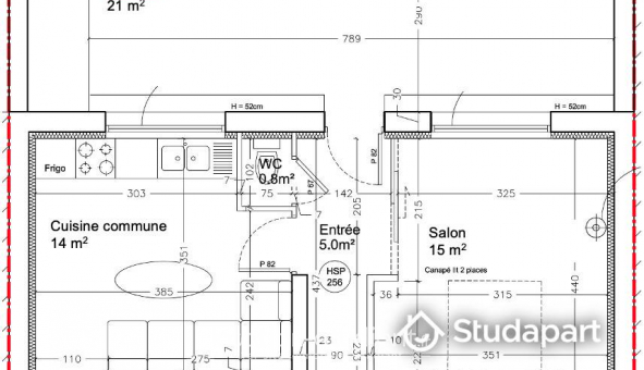 Colocation tudiante Studio à Chtillon (92320)