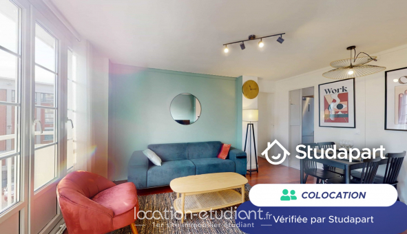 Colocation tudiante Studio à Lille (59800)