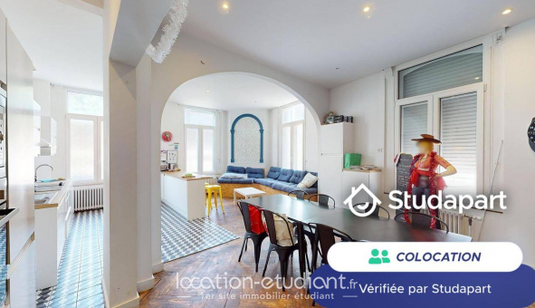 Colocation tudiante Studio à Lille (59800)