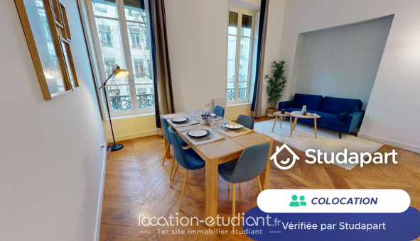 Colocation tudiante Studio à Lyon 1er arrondissement (69001)