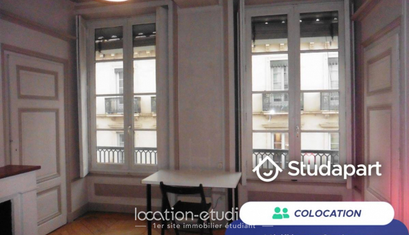 Colocation tudiante Studio à Lyon 2me arrondissement (69002)