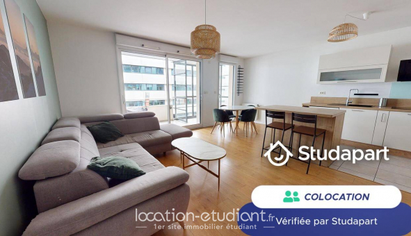 Colocation tudiante Studio à Lyon 3me arrondissement (69003)