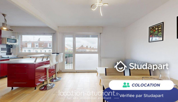 Colocation tudiante Studio à Mons en Baroeul (59370)