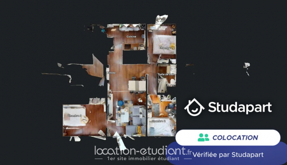 Colocation tudiante Studio à Nantes (44200)