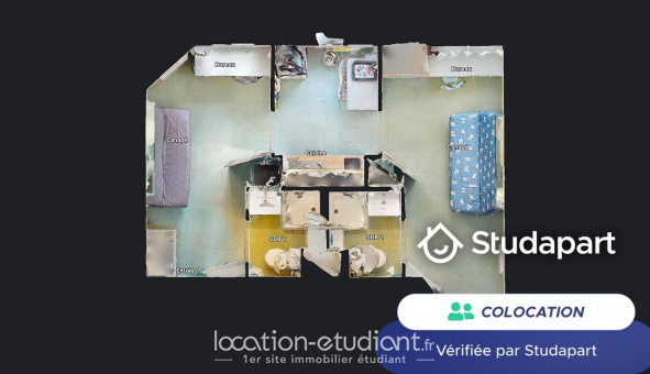 Colocation tudiante Studio à Nantes (44200)