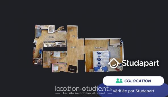 Colocation tudiante Studio à Nantes (44200)