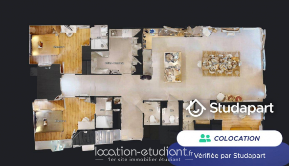 Colocation tudiante Studio à Oullins (69600)