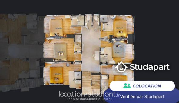 Colocation tudiante Studio à Oullins (69600)