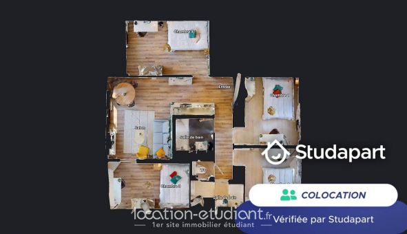 Colocation tudiante Studio à Oullins (69600)