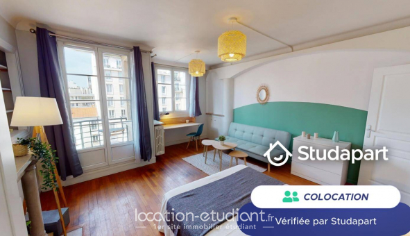 Colocation tudiante Studio à Paris 16me arrondissement (75016)