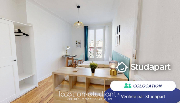 Colocation tudiante Studio à Paris 18me arrondissement (75018)