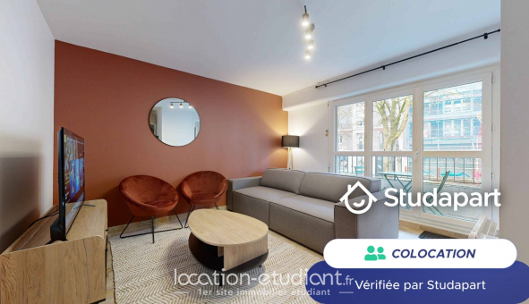 Colocation tudiante Studio à Paris 19me arrondissement (75019)