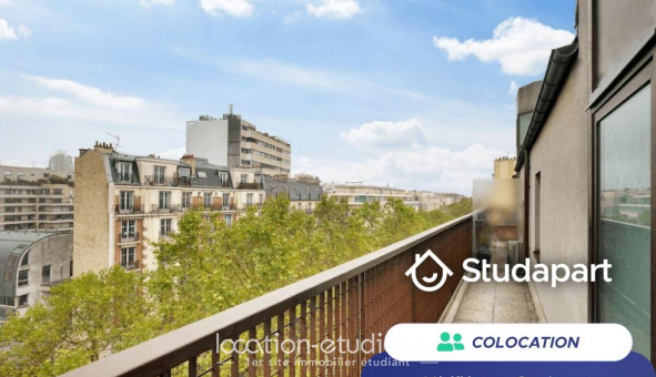 Colocation tudiante Studio à Paris 19me arrondissement (75019)