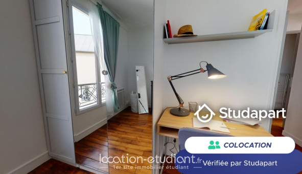 Colocation tudiante Studio à Paris 19me arrondissement (75019)