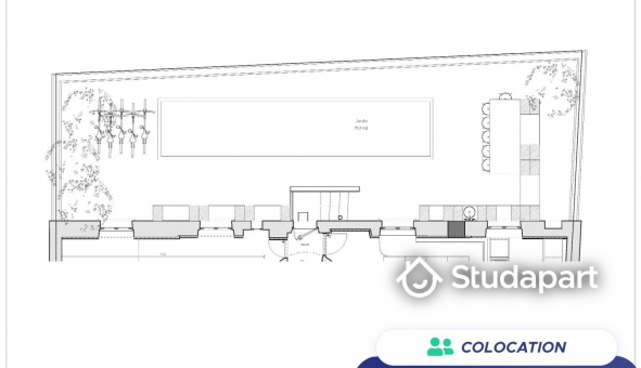 Colocation tudiante Studio à Paris 20me arrondissement (75020)