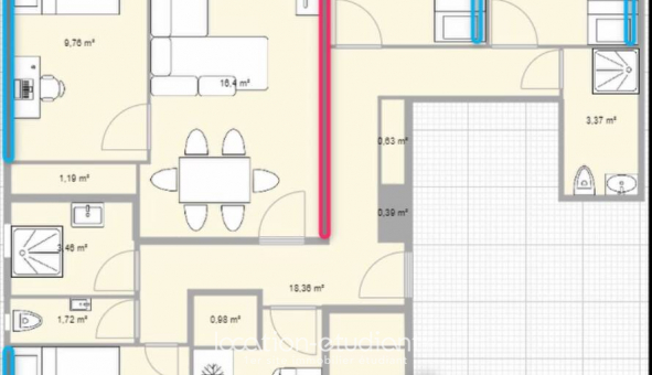 Colocation tudiante Studio à Pau (64000)