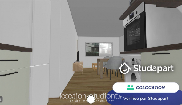 Colocation tudiante Studio à Pessac (33600)