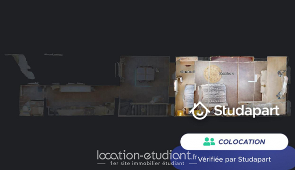 Colocation tudiante Studio à Roubaix (59100)