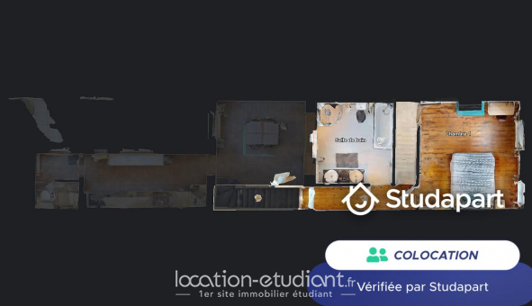 Colocation tudiante Studio à Roubaix (59100)