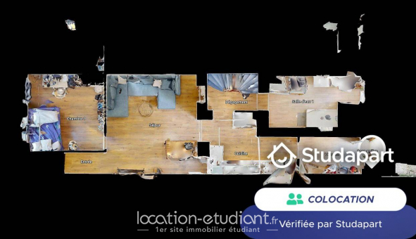 Colocation tudiante Studio à Roubaix (59100)