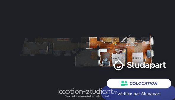 Colocation tudiante Studio à Roubaix (59100)