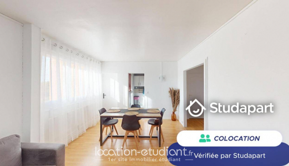 Colocation tudiante Studio à Rouen (76100)