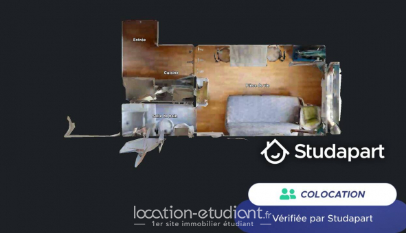 Colocation tudiante Studio à Saint tienne (42100)