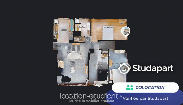 Colocation tudiante Studio à Saint tienne (42100)