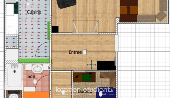 Colocation tudiante Studio à Saint Herblain (44800)