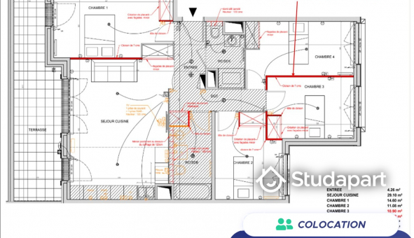 Colocation tudiante Studio à Saint Ouen (93400)