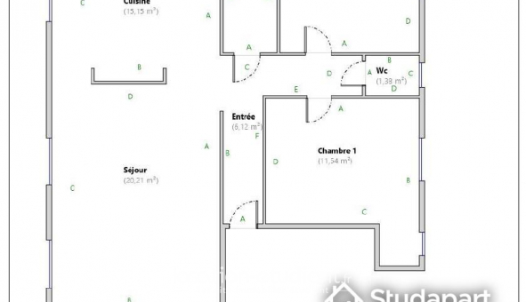 Colocation tudiante Studio à Schiltigheim (67300)