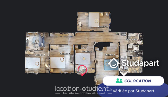 Colocation tudiante Studio à Toulouse (31500)