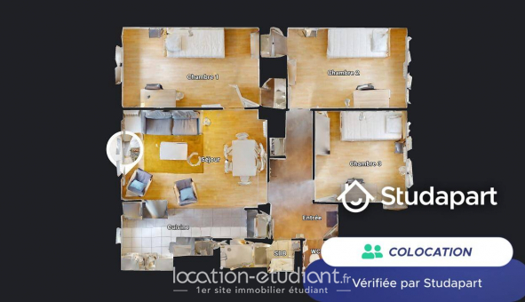 Colocation tudiante Studio à Toulouse (31500)